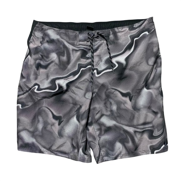 Nike Other - Nike Swim Trunks Abstract Mens 4XL Grey Board Shorts Beachwear Surf Summer